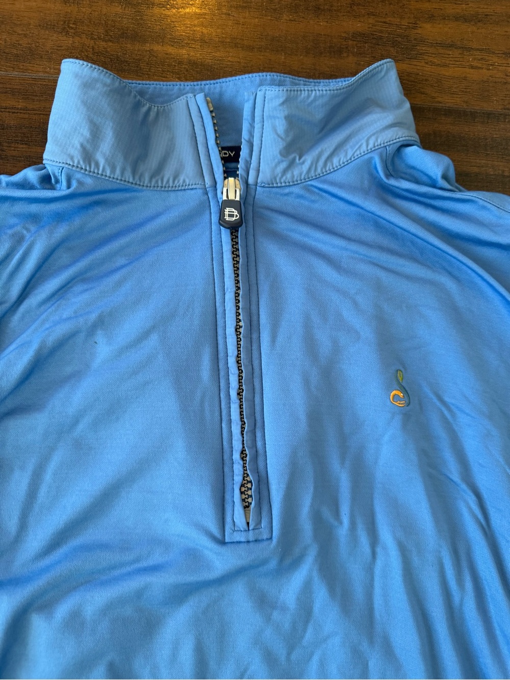 B Draddy Mens 1/4 Zip Golf Pullover Top XL blue Long Sleeve Shirt Streamsong
